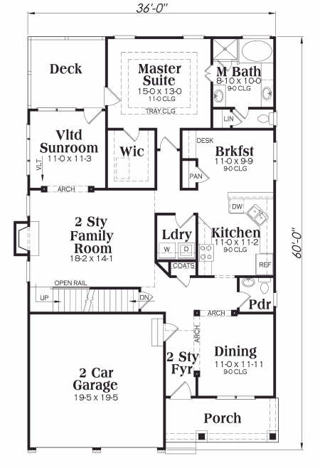main floor house blueprint