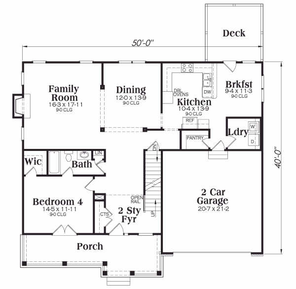 main floor house blueprint