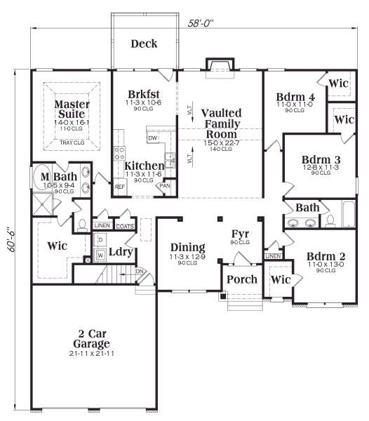 main floor house blueprint