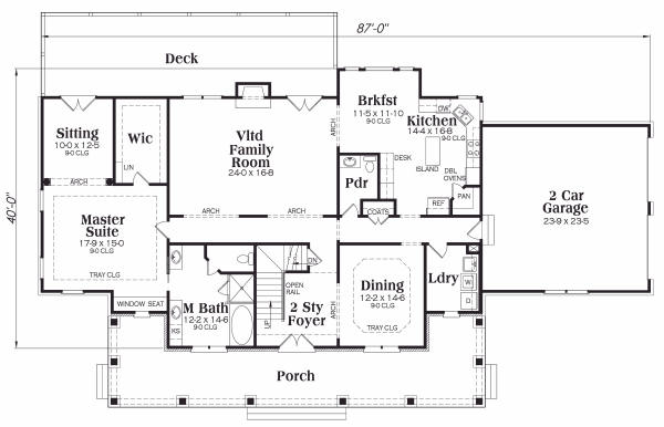main floor house blueprint