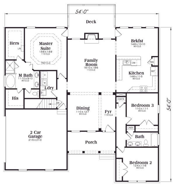 main floor house blueprint