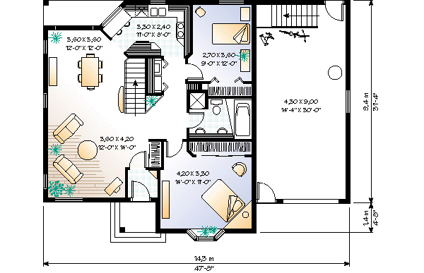 main floor house blueprint