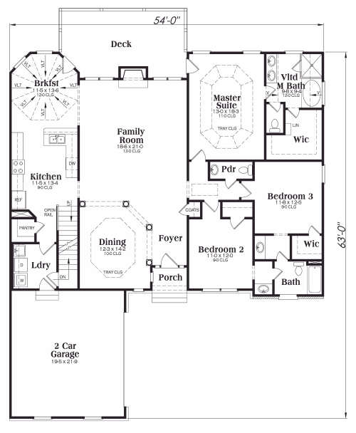 main floor house blueprint