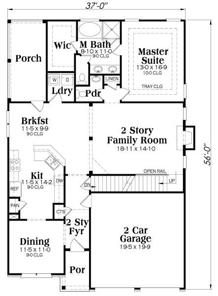 main floor house blueprint