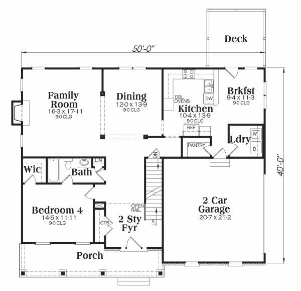 main floor house blueprint