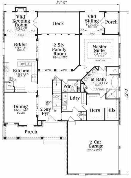 main floor house blueprint