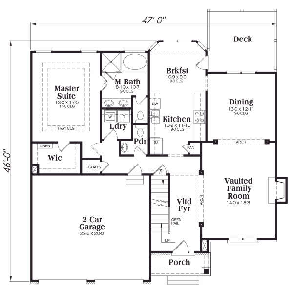 main floor house blueprint