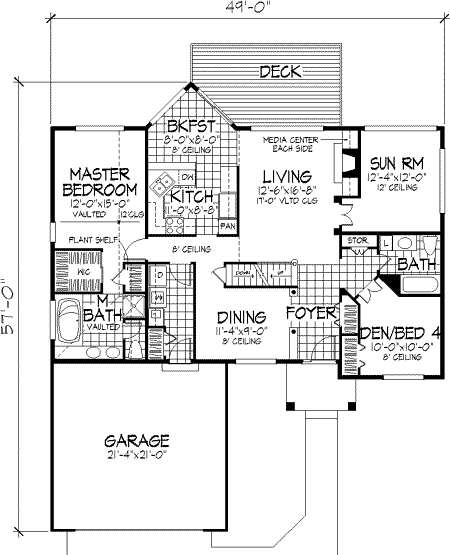 main floor house blueprint