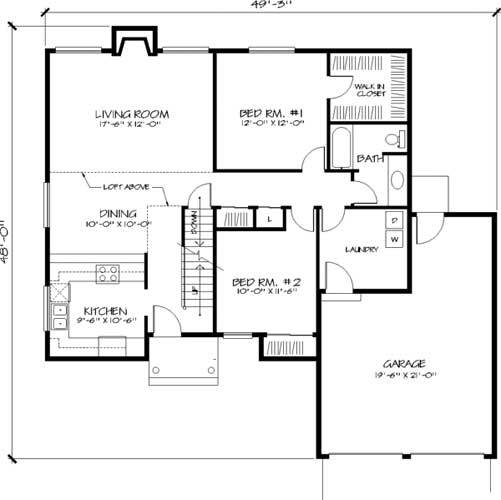main floor house blueprint