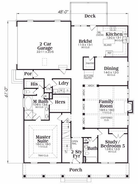 main floor house blueprint