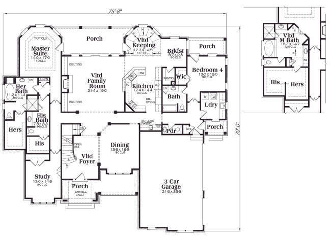 main floor house blueprint