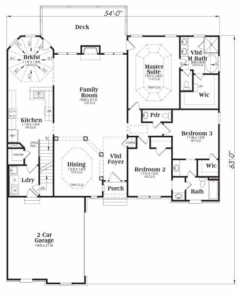 main floor house blueprint