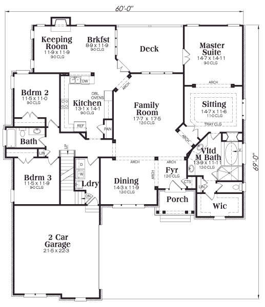 main floor house blueprint