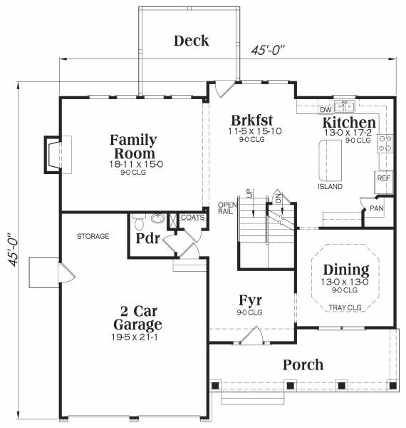 main floor house blueprint