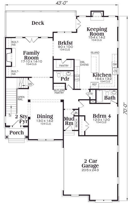 main floor house blueprint