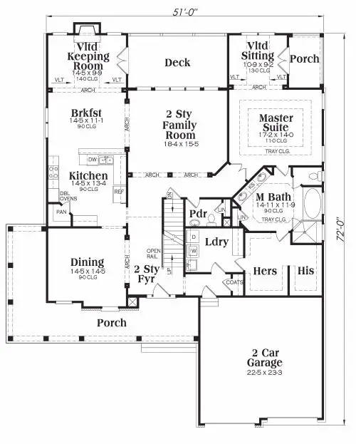 main floor house blueprint