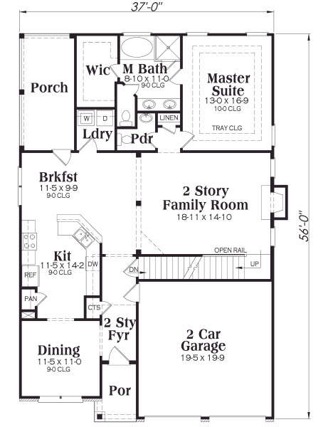 main floor house blueprint