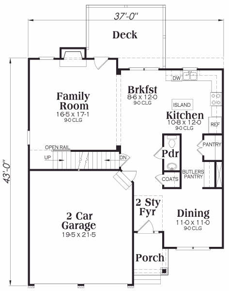 main floor house blueprint