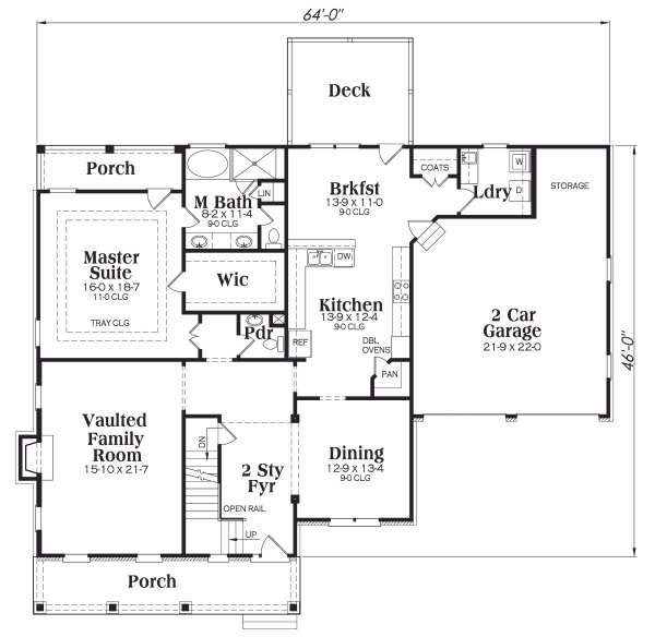 main floor house blueprint