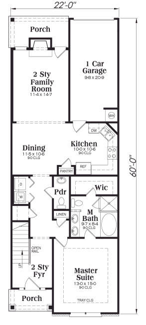 main floor house blueprint