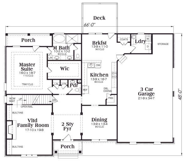 main floor house blueprint