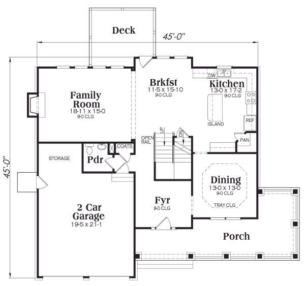 main floor house blueprint