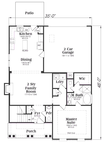 main floor house blueprint