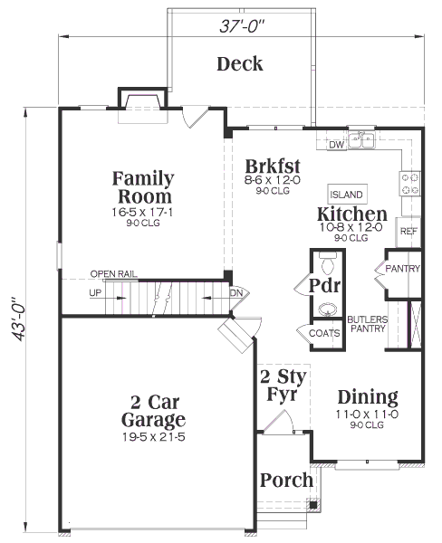 main floor house blueprint