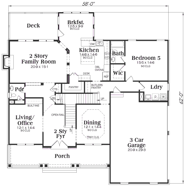 main floor house blueprint