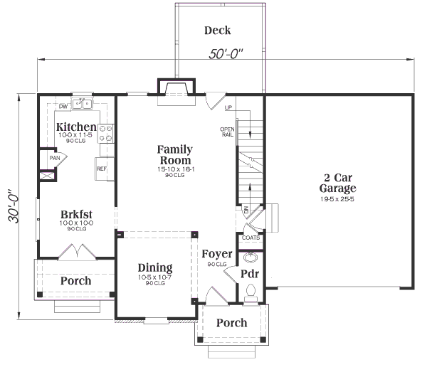 main floor house blueprint