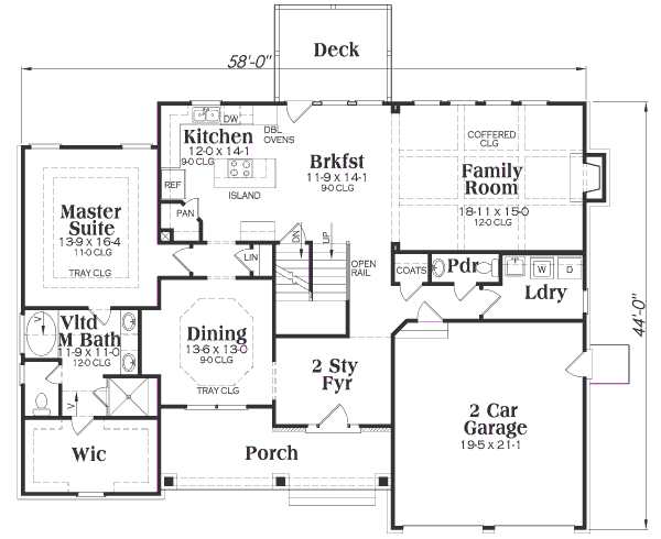 main floor house blueprint