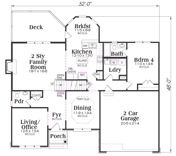 main floor house blueprint
