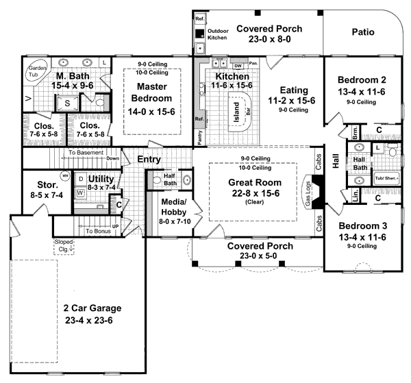 main floor house blueprint
