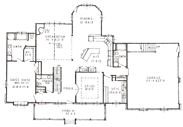 main floor house blueprint