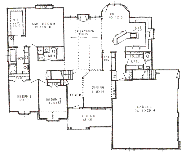 main floor house blueprint