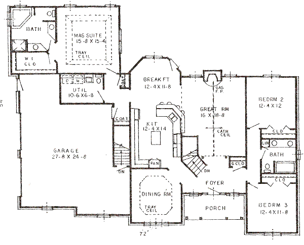 main floor house blueprint