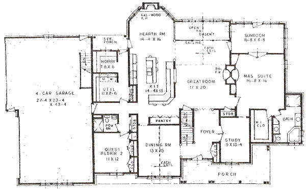 main floor house blueprint