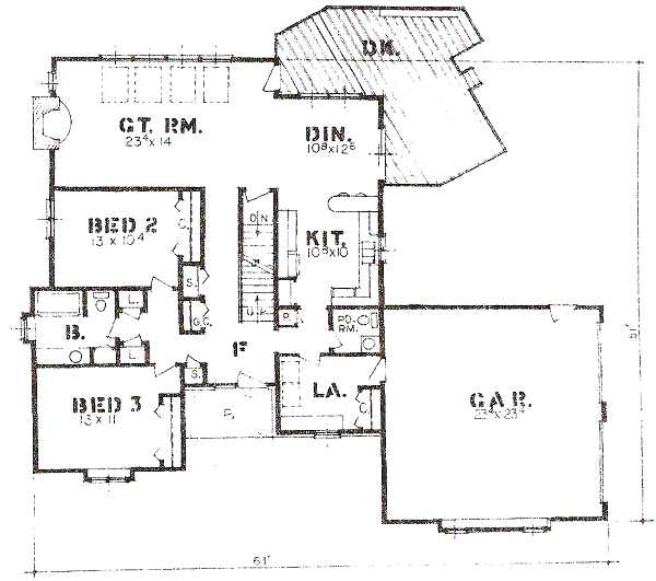 main floor house blueprint