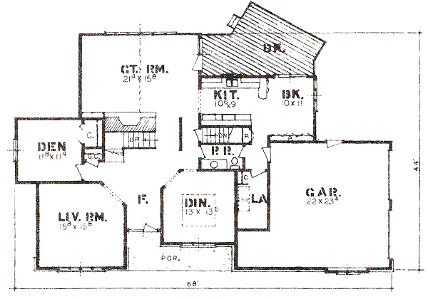 main floor house blueprint