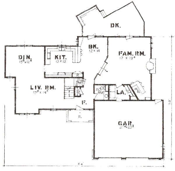 main floor house blueprint