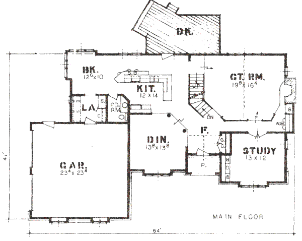 main floor house blueprint