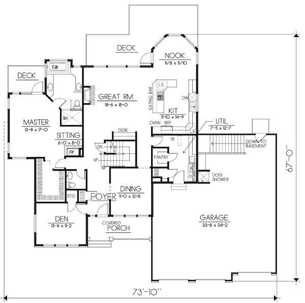 main floor house blueprint