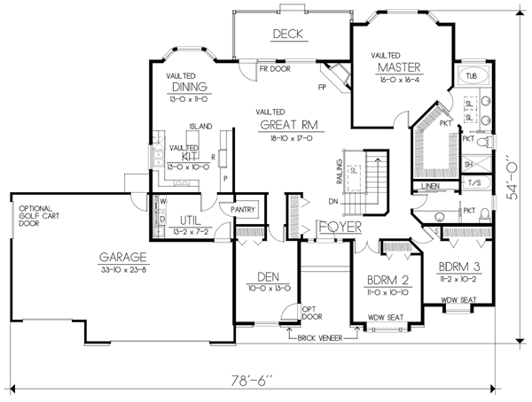 main floor house blueprint