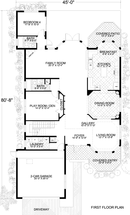 main floor house blueprint