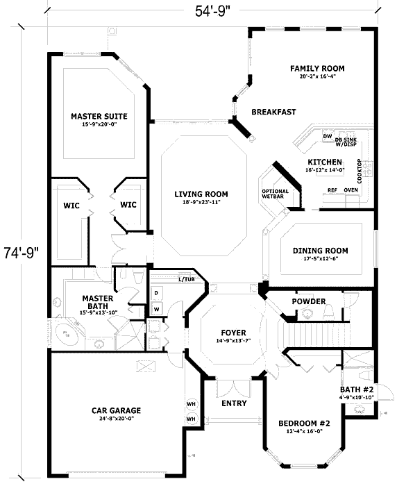 main floor house blueprint