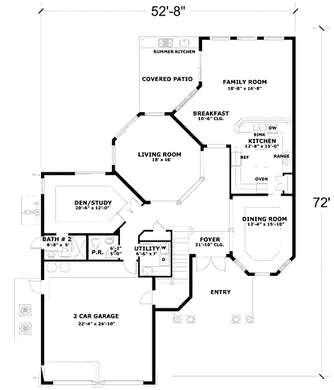 main floor house blueprint