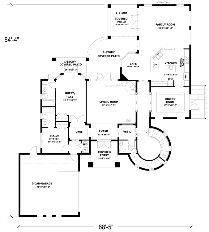 main floor house blueprint