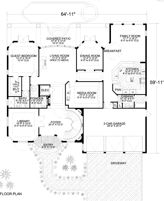 main floor house blueprint