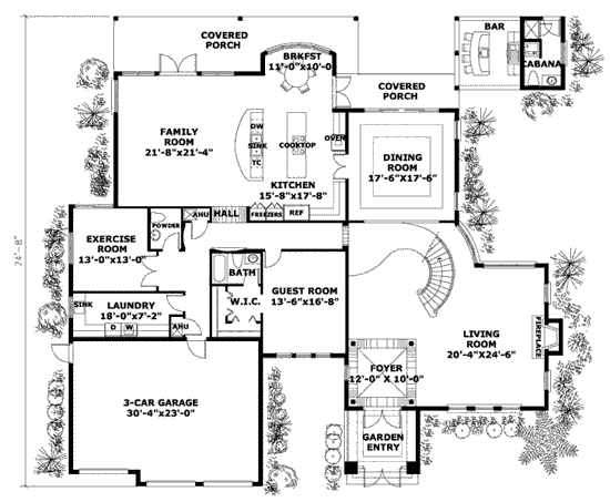main floor house blueprint
