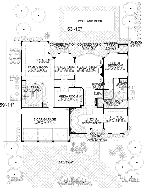 main floor house blueprint